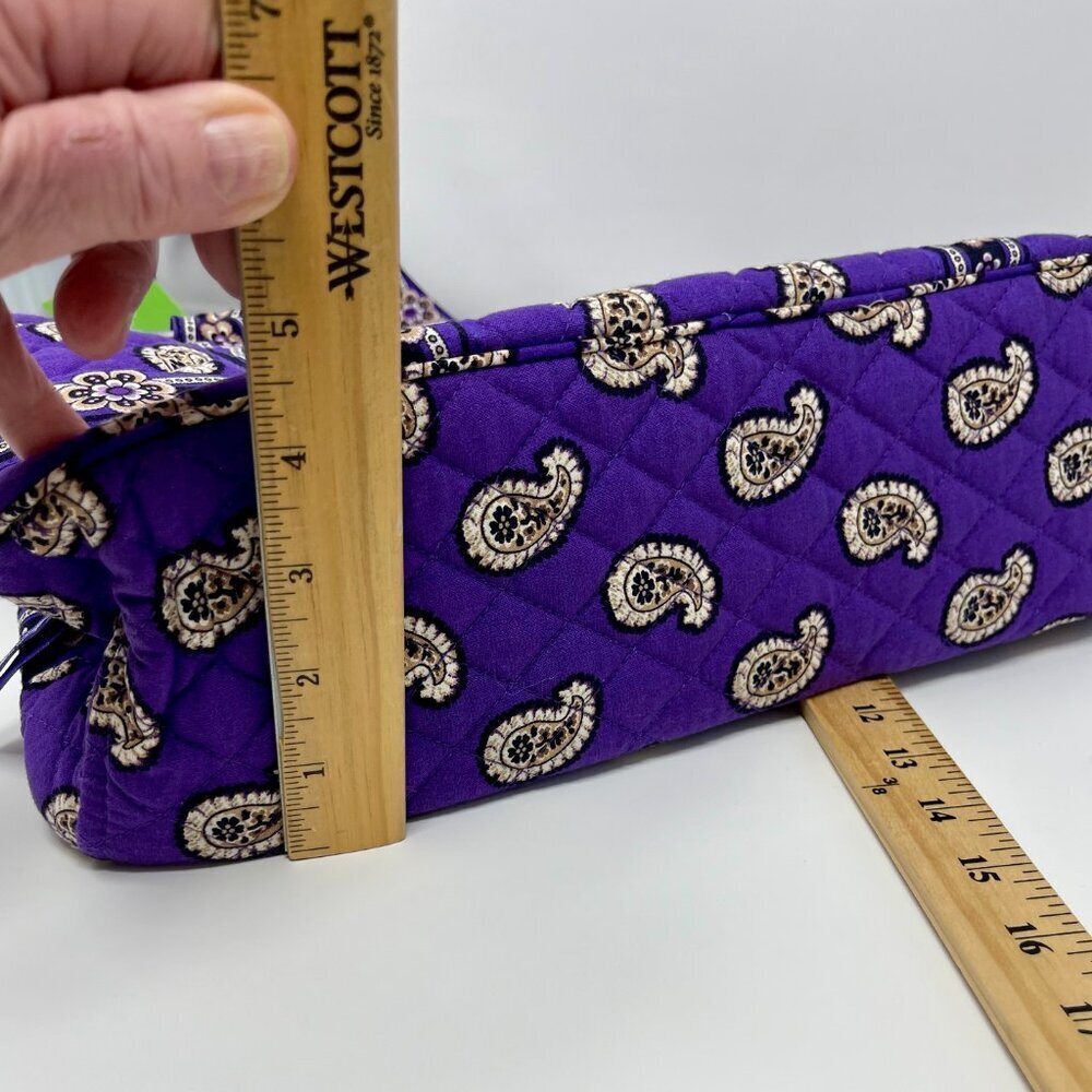 Vera Bradley Shoulder Bag NWT & NWT Matching Wristlet Simply Violet - Picture 8 of 16